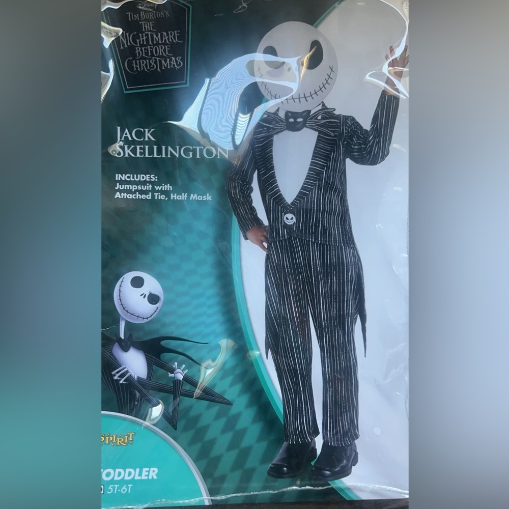 The Nightmare Before Christmas Jack Skellington Size 5-6T